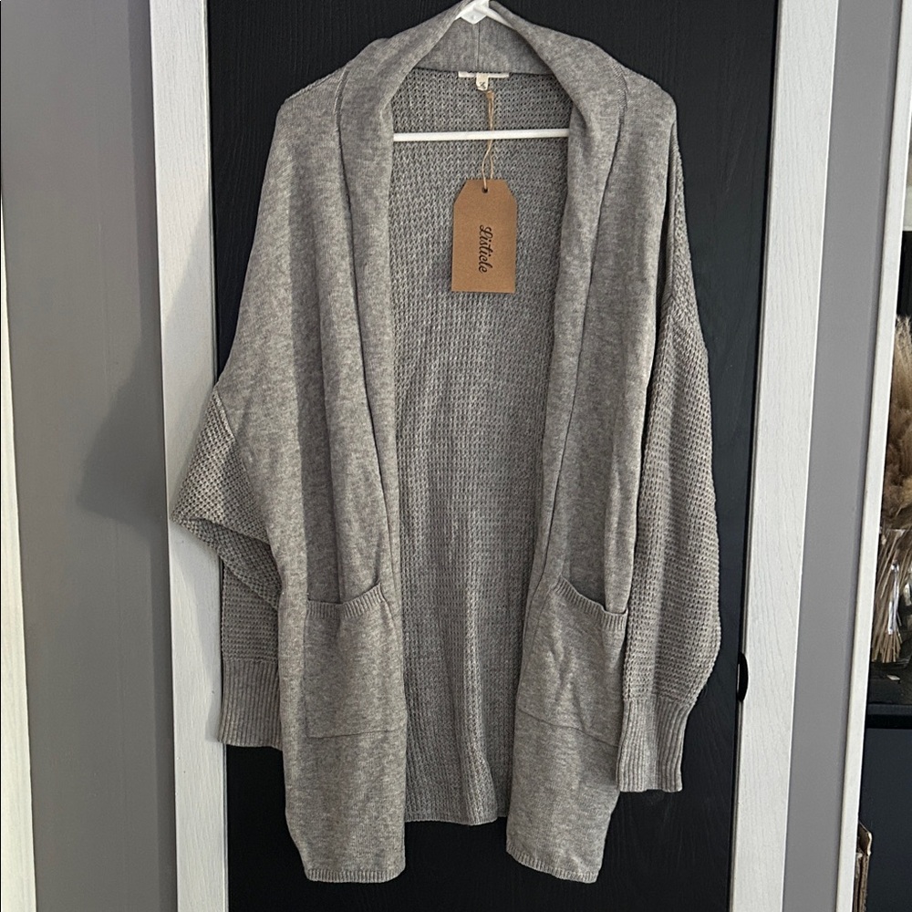 Listicle Gray Women's Cardigan